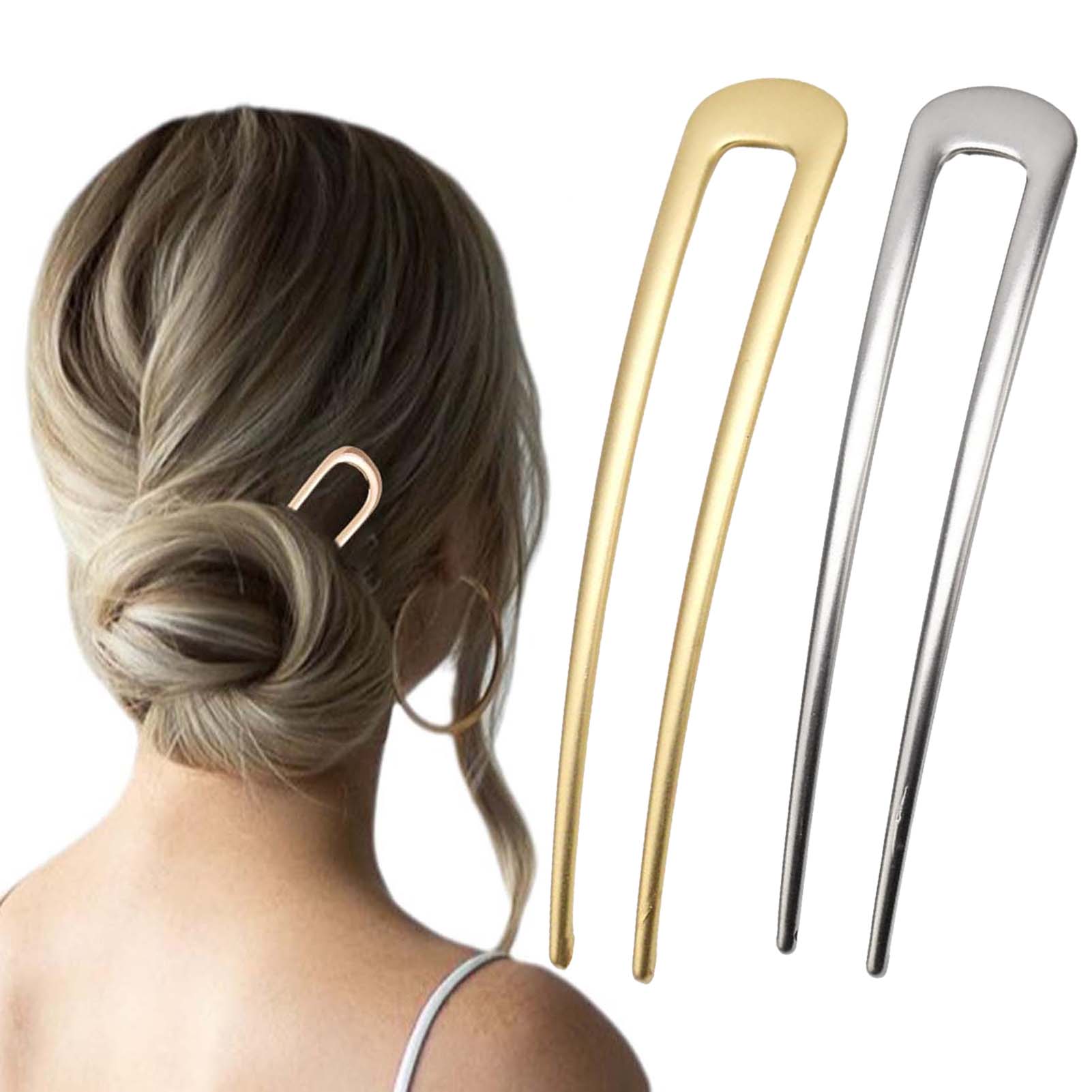 Home Office Setup - French U Shaped Hair Pins Vintage