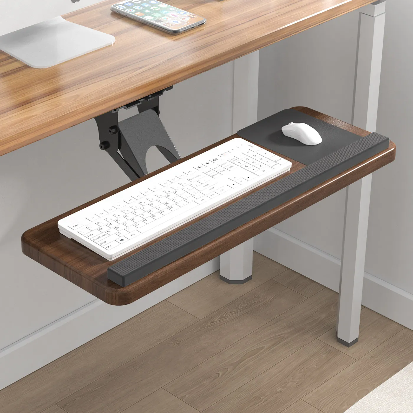 Keyboard Tray Under Desk - Under Desk Keyboard Tray, Adjustable Swivel