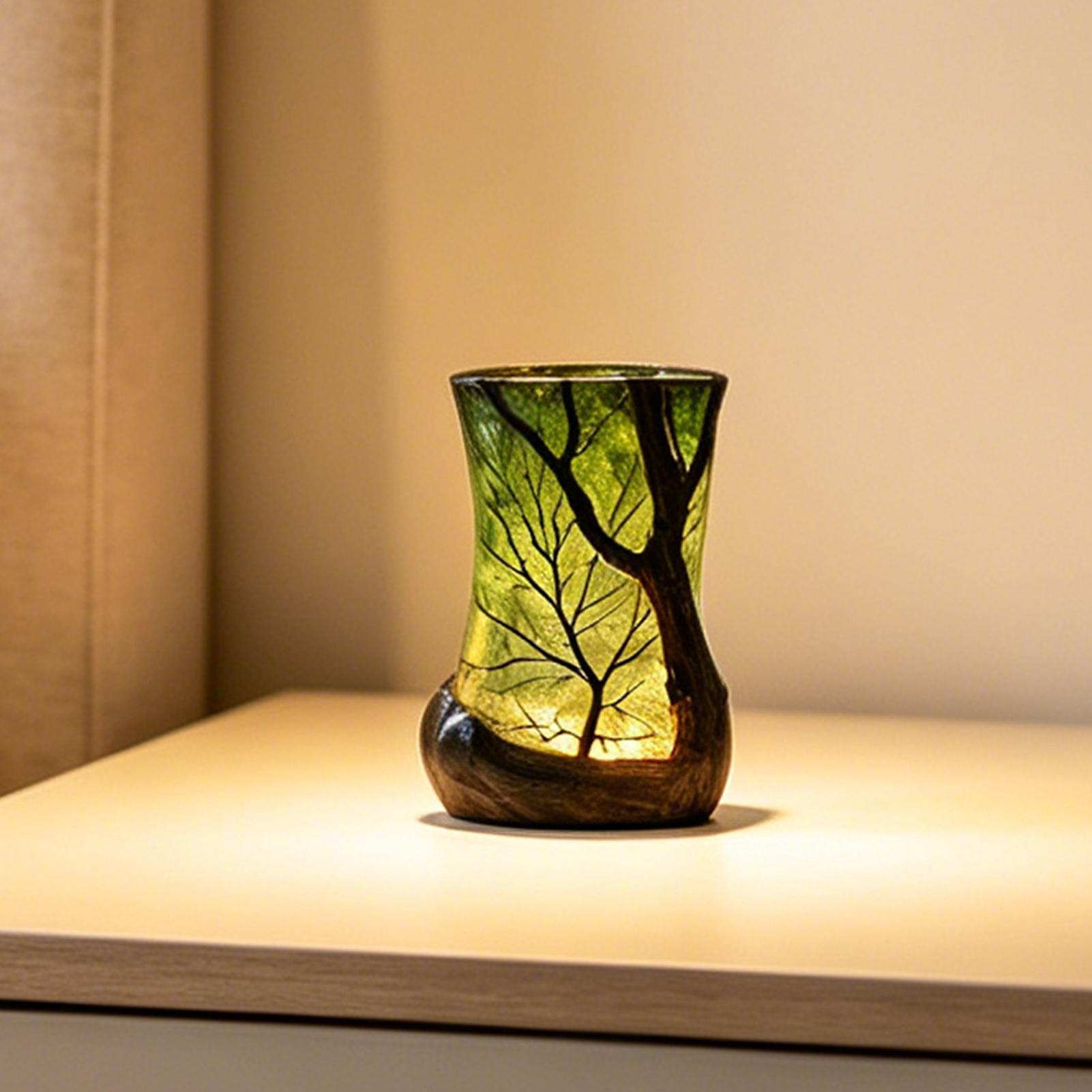 Home Office Setup - Bedside Table Lamp Forest Nightlight Decorative