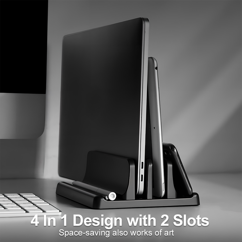 Home Office Call Center - 4in1 Laptop Stand Vertical Adjustable Width