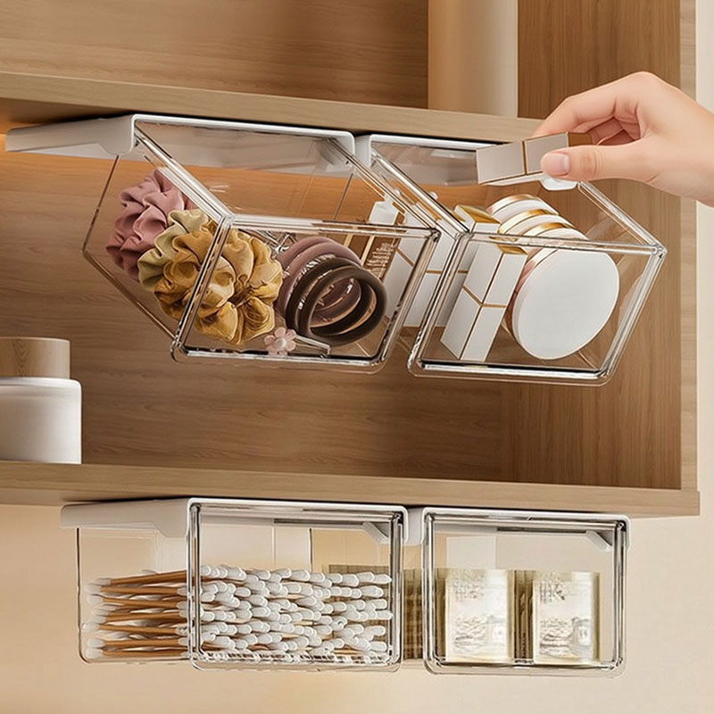 Home Office Desk With Drawers - Under Desk Drawer Hanging Cosmetic Storage