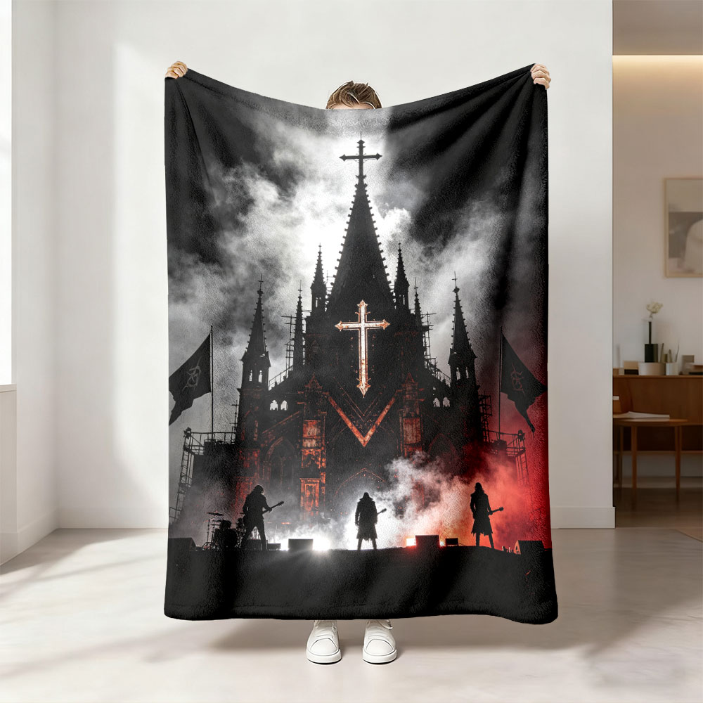 Home Office Tim - 1Pc Gothic Church Rock Live Printed