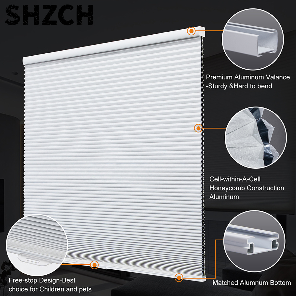 Blackout Cellular Blinds Honey - огляд і ціна Home Office Windows