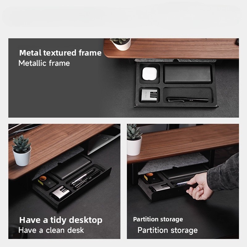 Monitor Stand Riser Storage Dr - огляд і ціна Home Office Desk With Drawers