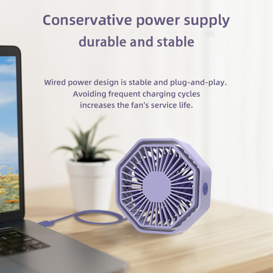 Hexagon USB Desk Fan, 360° Swi - огляд і ціна Usb Desk Fan