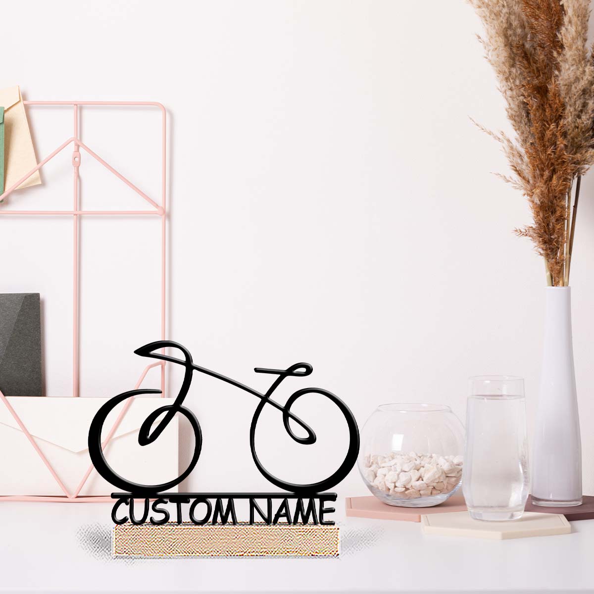 1Pc Csutom Name Modern Line Bi - огляд і ціна Home Office Gifts