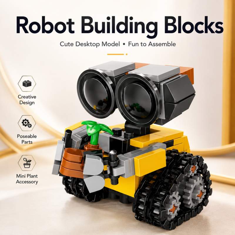 Mini Robot Building Blocks Set - огляд і ціна Home Office Kit