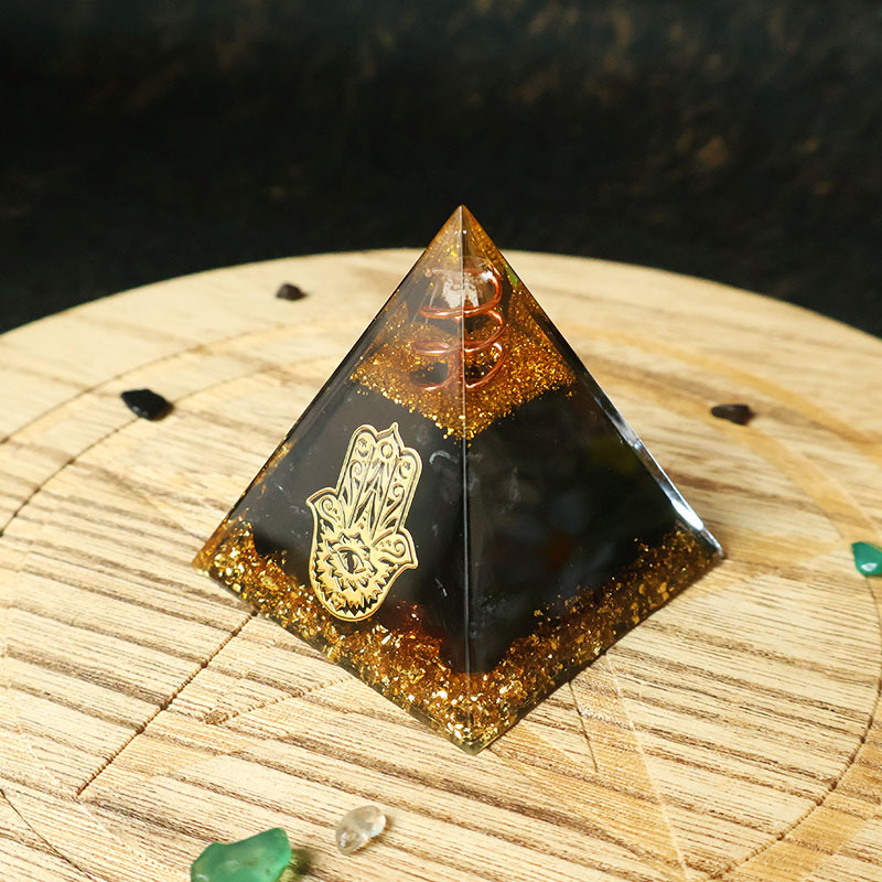 Hamsa Hand Resin Crystal Pyram - огляд і ціна Home Office Gifts