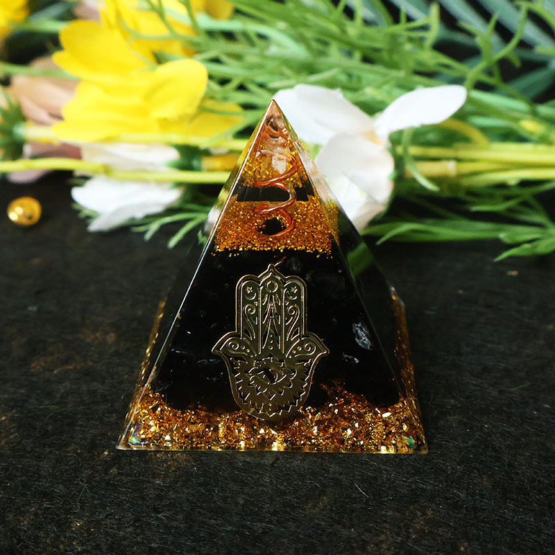 Hamsa Hand Resin Crystal Pyram - огляд і ціна Home Office Gifts