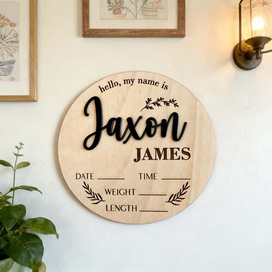 1Pc Custom Baby Announcement S - огляд і ціна Home Office Gifts