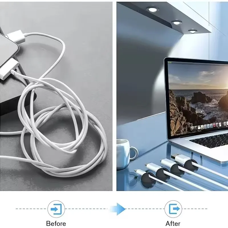 5/50Pcs Cable Clip Winder Orga - огляд і ціна Home Office Setup