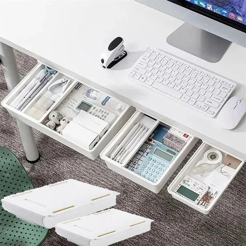 Hidden Storage Box SelfAdhesiv - огляд і ціна Home Office Desk With Drawers
