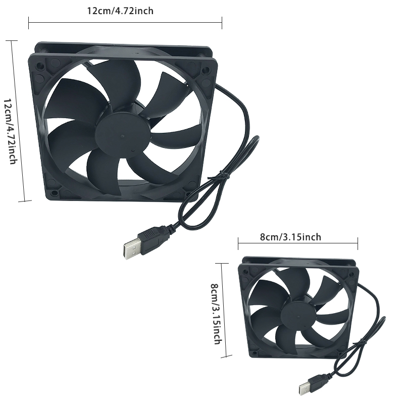 8/12cm 12V USB Powered Compute - огляд і ціна Usb Desk Fan