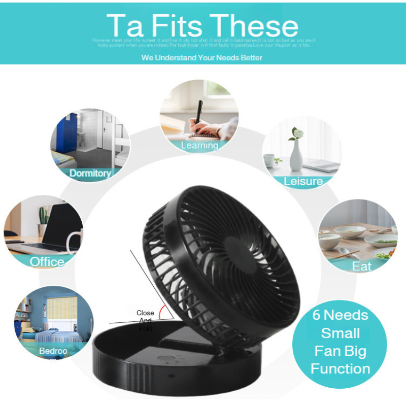 Retractable Fan Portable Mini  - огляд і ціна Usb Desk Fan