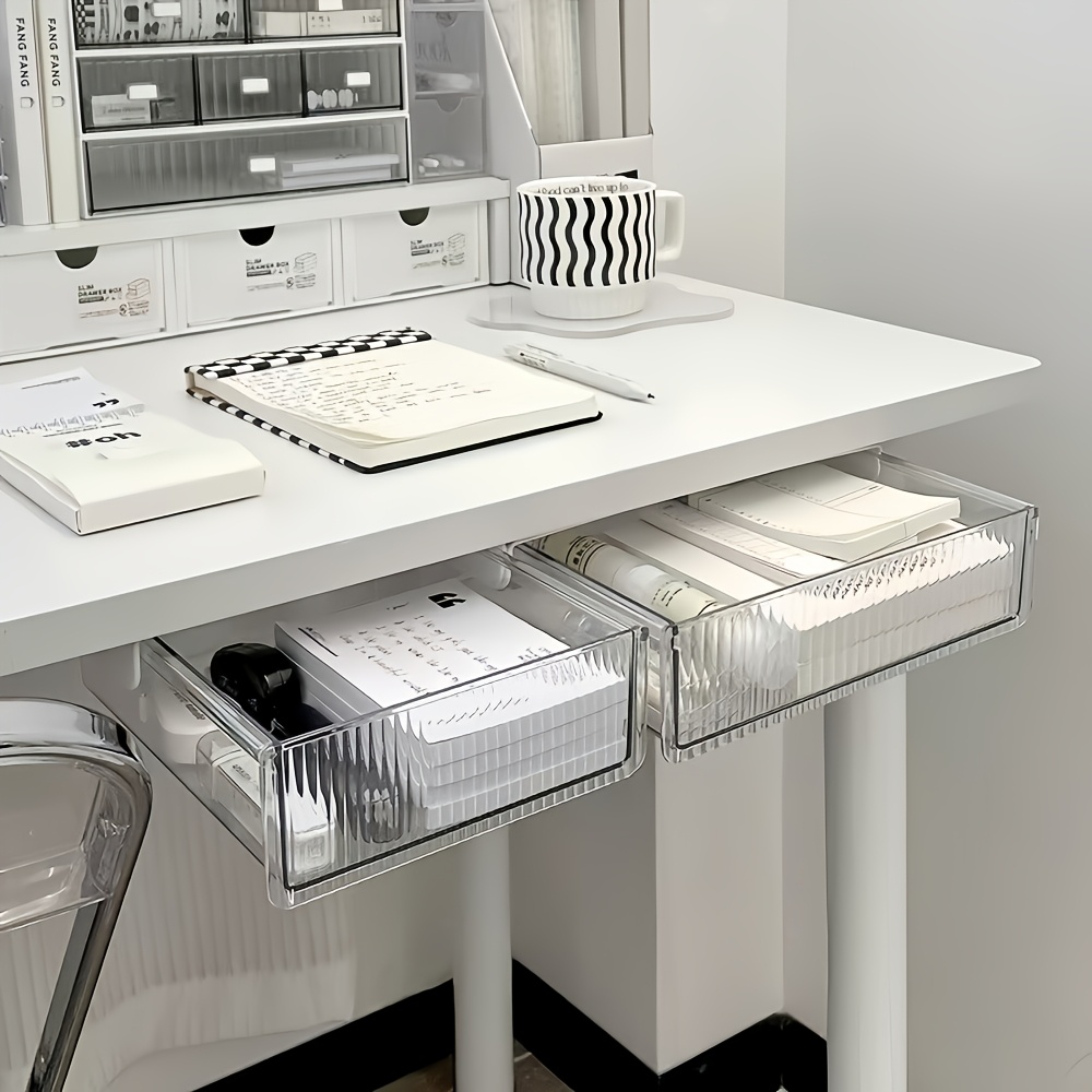 1pc Under Desk Clear Drawer Or - огляд і ціна Home Office Desk With Drawers