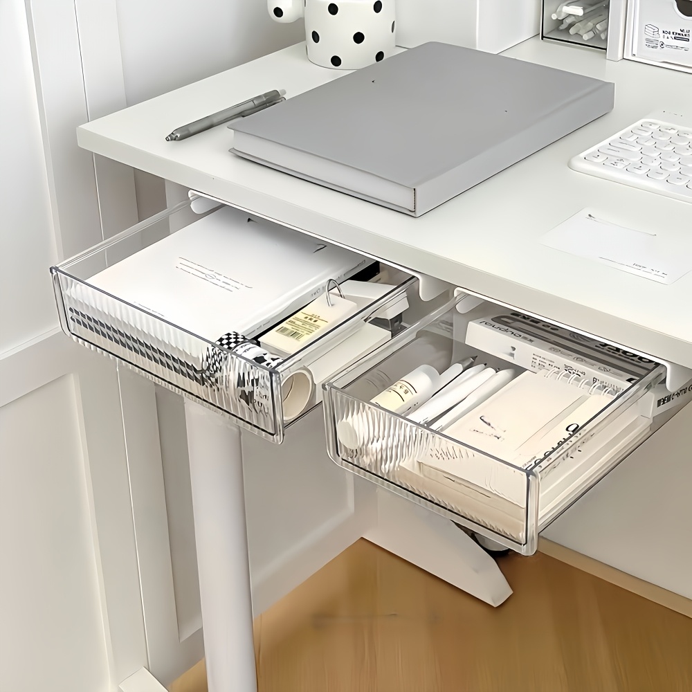 1pc Under Desk Clear Drawer Or - огляд і ціна Home Office Desk With Drawers