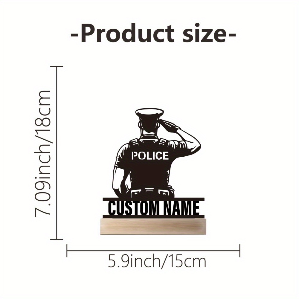 Personalized Metal Police Badg - огляд і ціна Home Office Setup