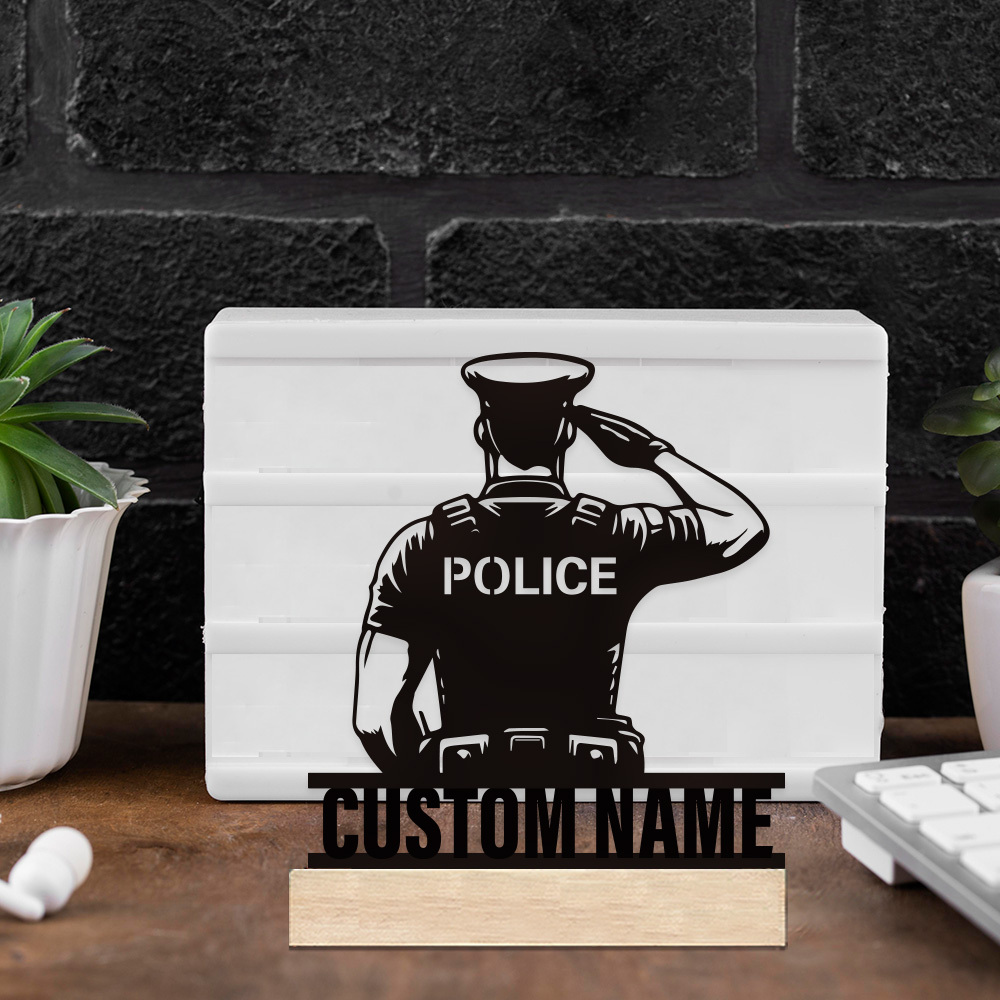 Personalized Metal Police Badg - огляд і ціна Home Office Setup