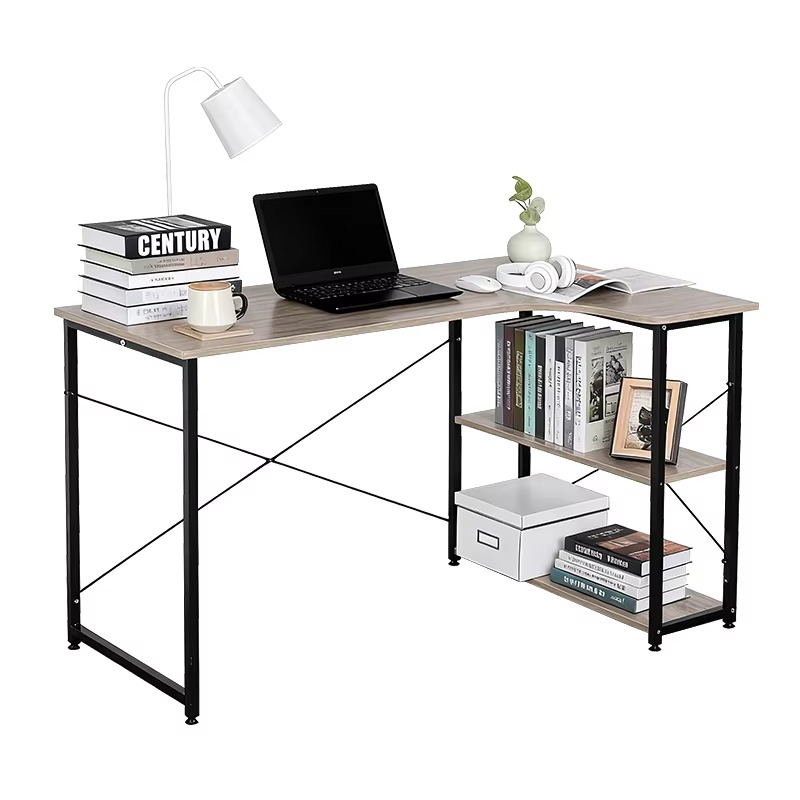 L Shaped Corner Desk With Book - огляд і ціна Home Office Desk With Drawers