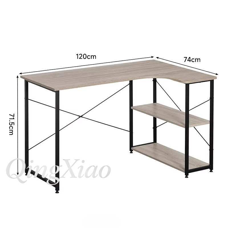 L Shaped Corner Desk With Book - огляд і ціна Home Office Desk With Drawers