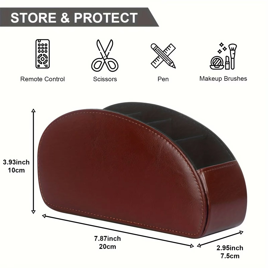 1Pc 5 Grid PU Leather Desktop  - огляд і ціна Home Office Call Center