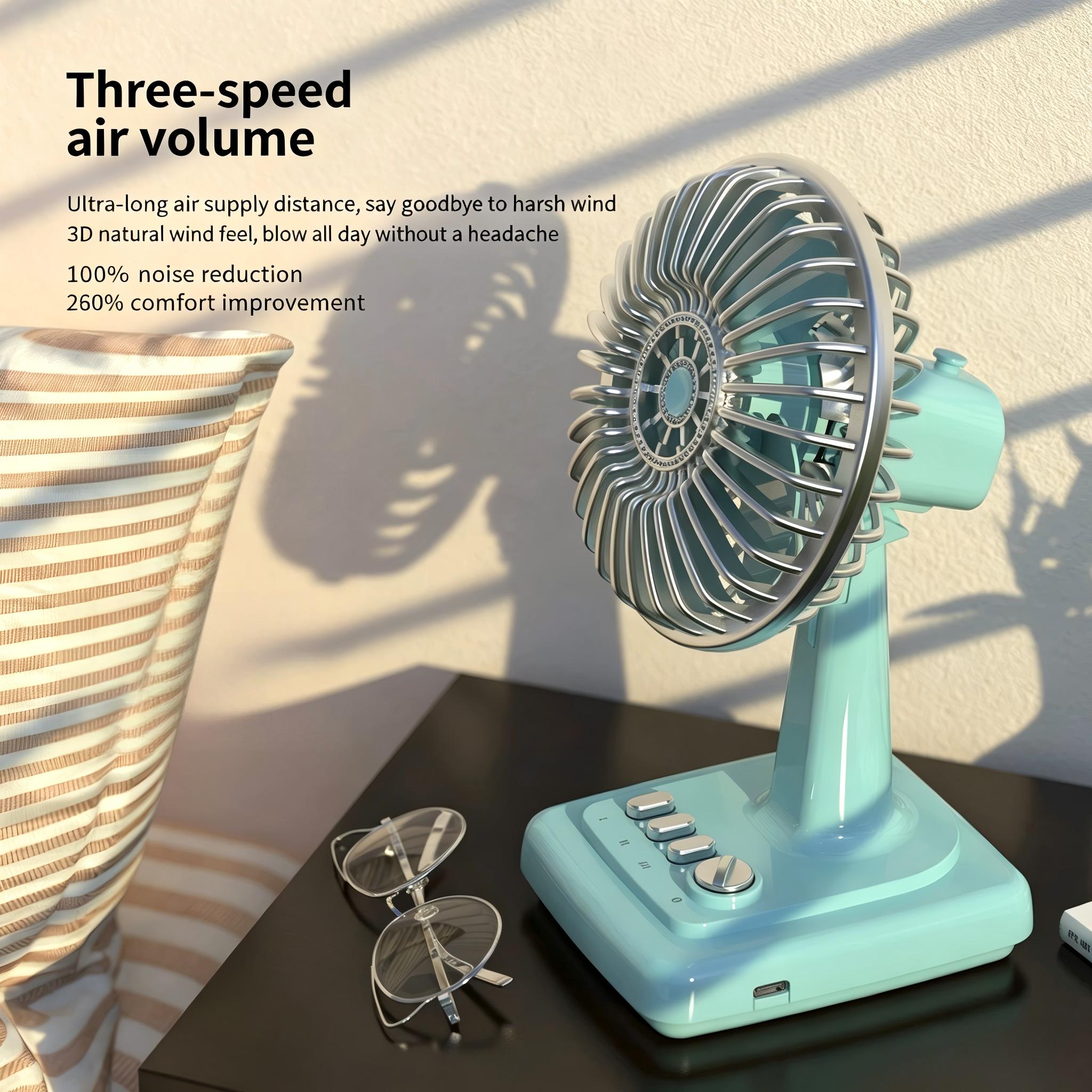 Retro Alloy Desktop Fan 3 Spee - огляд і ціна Usb Desk Fan