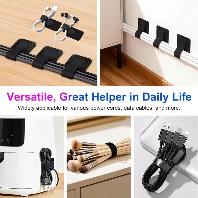 Adhesive Under Desk Cable Ties - огляд і ціна Home Office Setup
