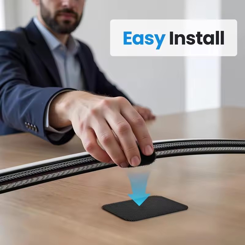 Adhesive Under Desk Cable Ties - огляд і ціна Home Office Setup