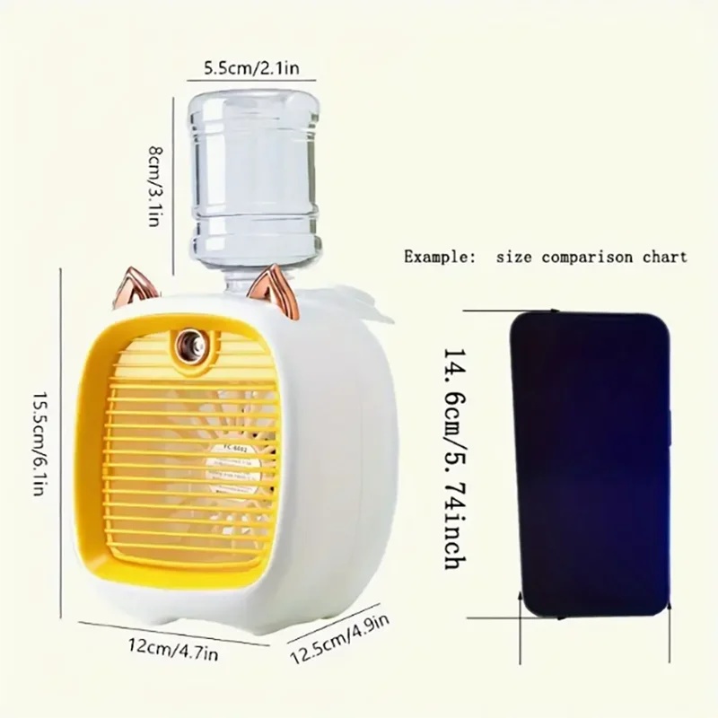 Portable mini air conditioner  - огляд і ціна Usb Desk Fan