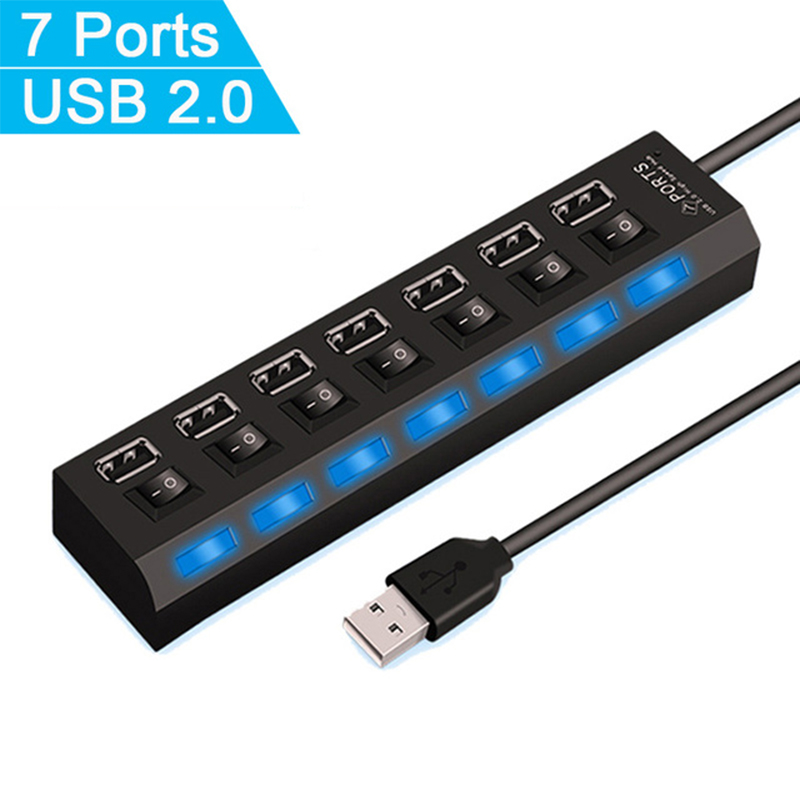 7 Port USB 2.0 Hub Splitter Fo - огляд і ціна Home Office Setup