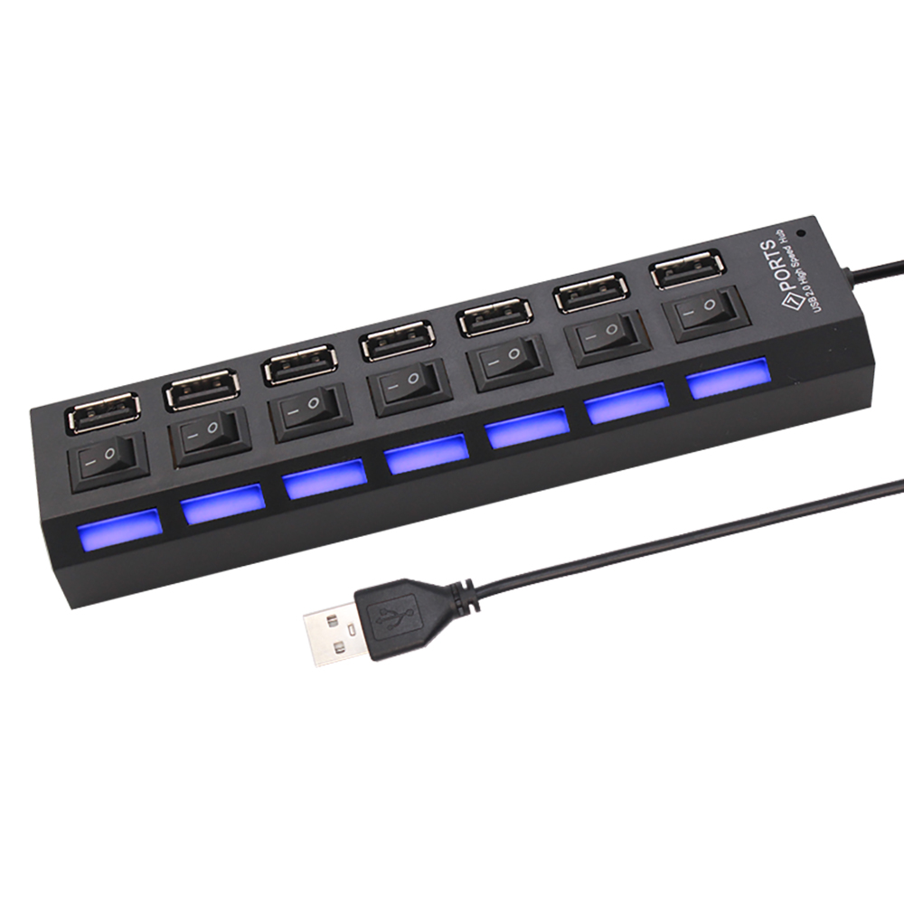 7 Port USB 2.0 Hub Splitter Fo - огляд і ціна Home Office Setup