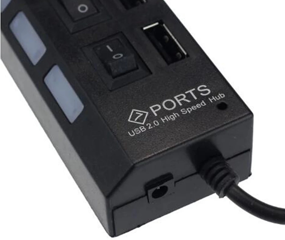 7 Port USB 2.0 Hub Splitter Fo - огляд і ціна Home Office Setup