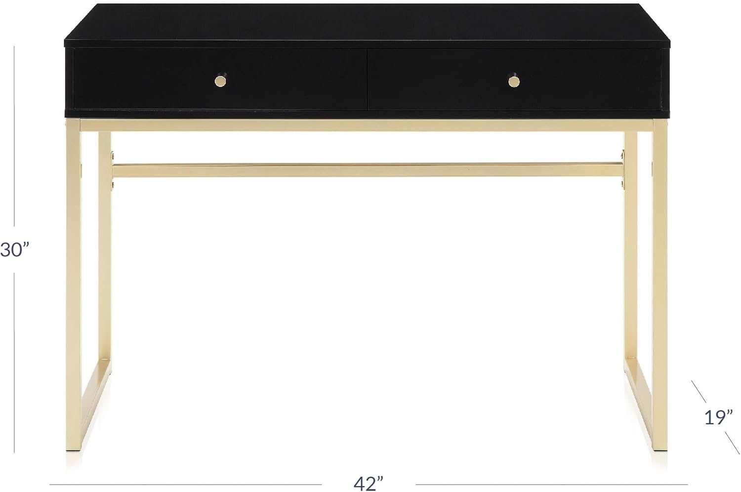 42 Inch Makeup Vanity or Home  - огляд і ціна Home Office Desk With Drawers