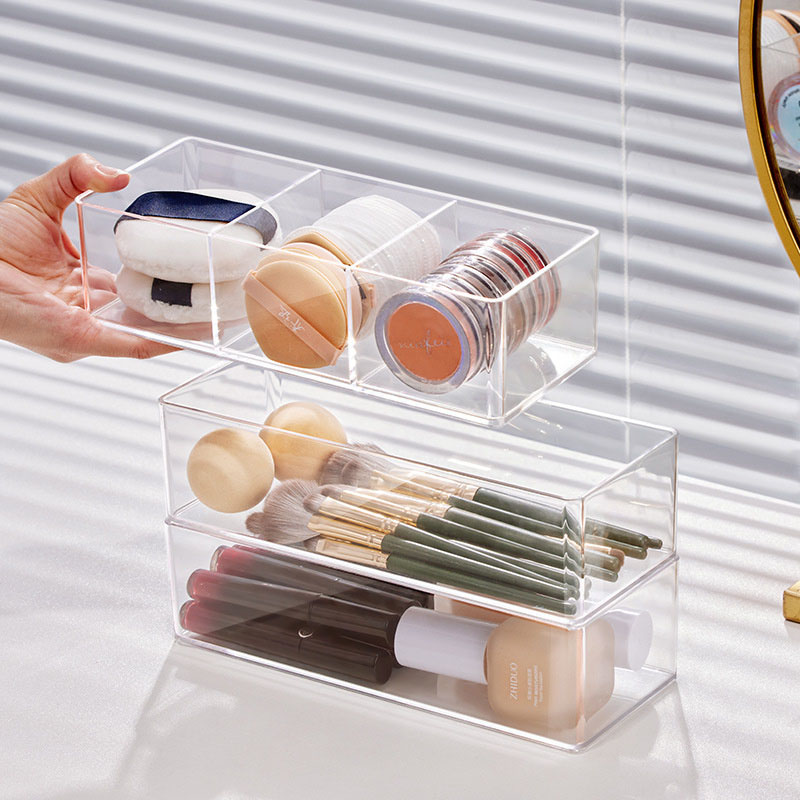 Acrylic Cosmetics Storage Box  - огляд і ціна Home Office Desk With Drawers