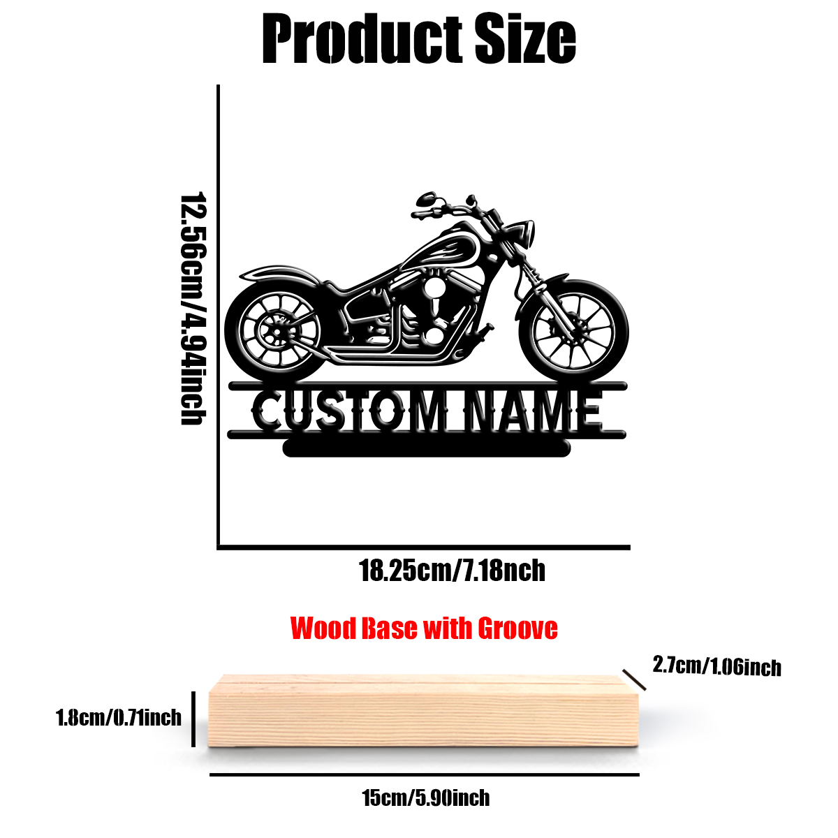 1Pc Csutom Name Road Motorbike - огляд і ціна Home Office Gifts
