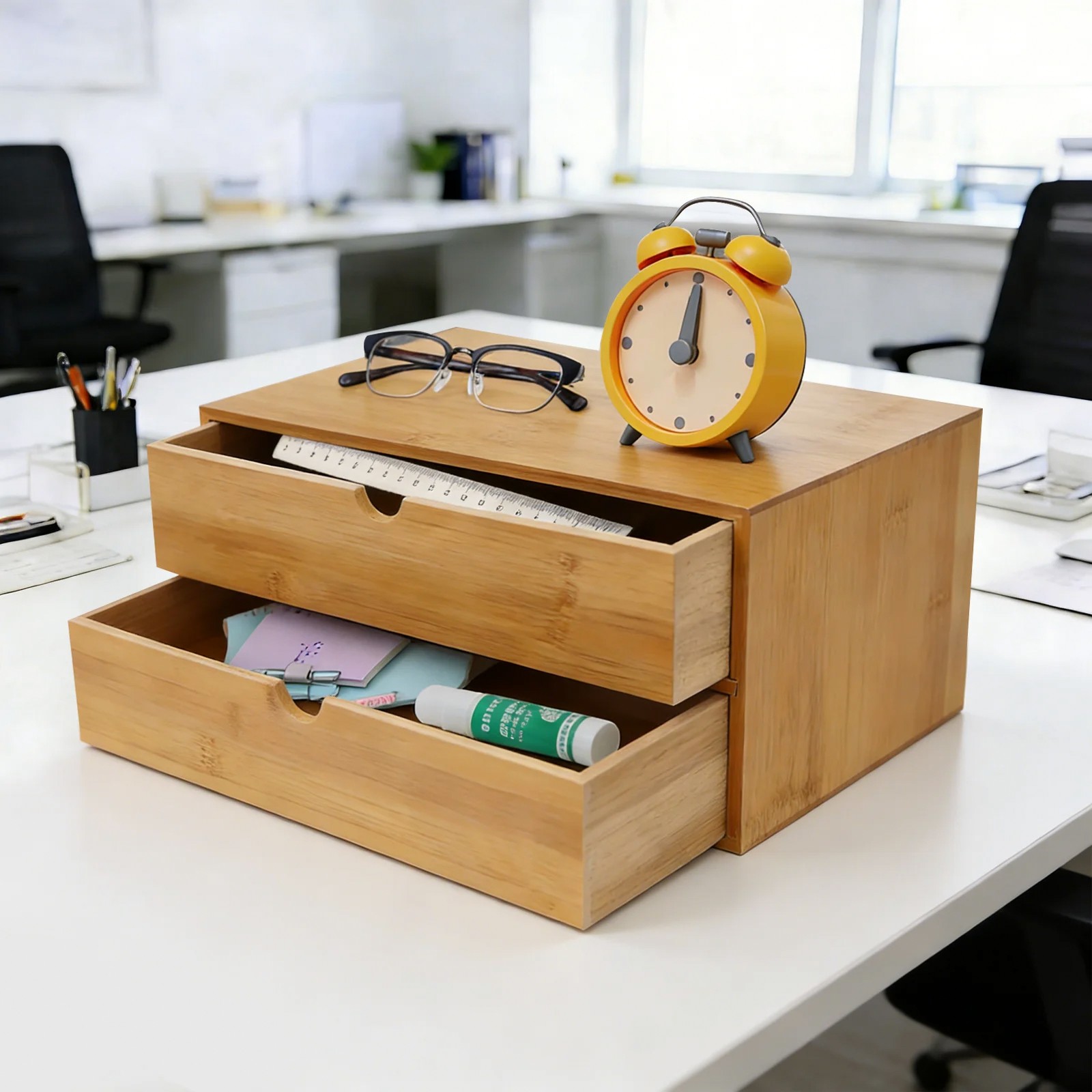 Desk Organizer, 2-Drawer Offic - огляд і ціна Home Office Desk With Drawers